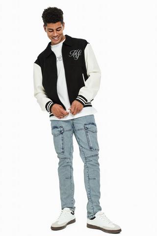 Slim Cargo Denim