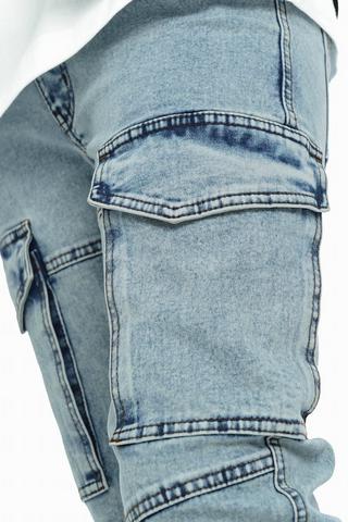 Slim Cargo Denim