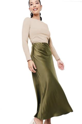 Satin Slip Skirt