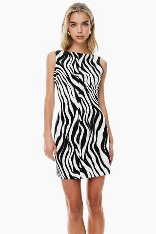 Zebra Shift Dress
