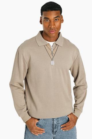 Quarter Zip Sweat Top