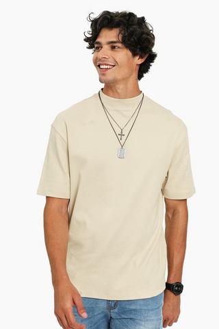 Turtle Neck Oversized T-Shirt