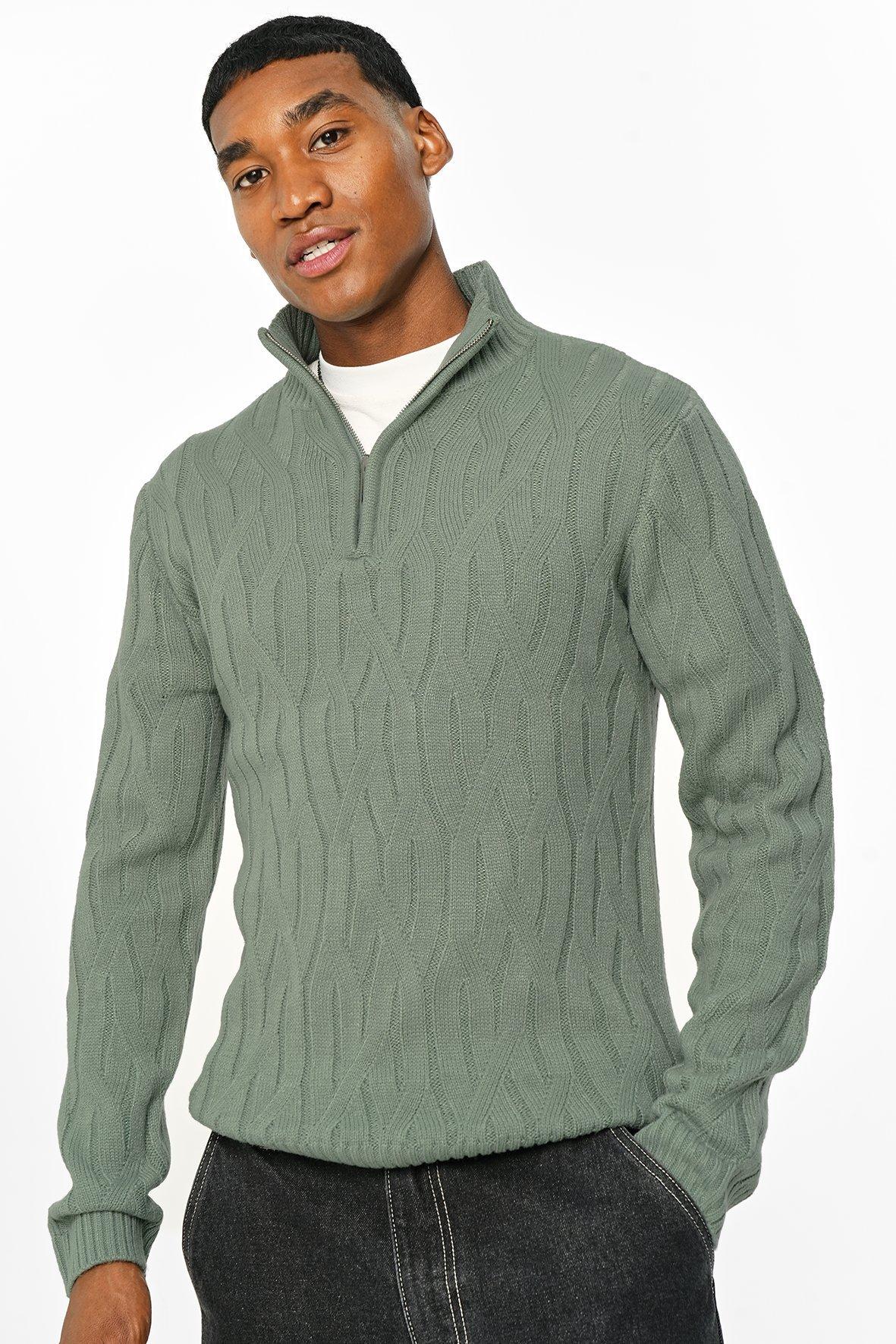 Quarter Zip Knit Top
