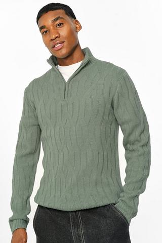 Quarter Zip Knit Top