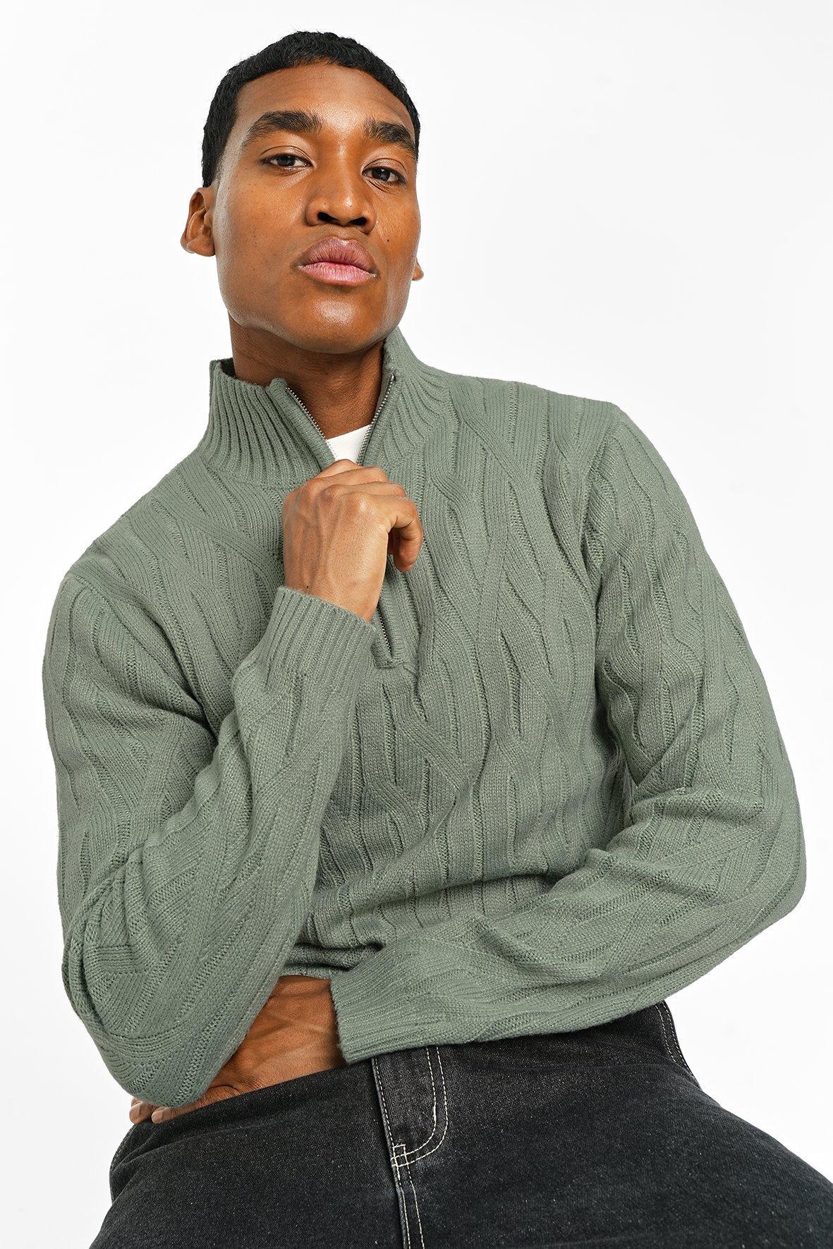 Quarter Zip Knit Top