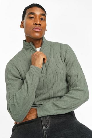 Quarter Zip Knit Top