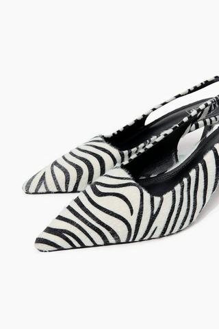 Zebra Print Court Heel