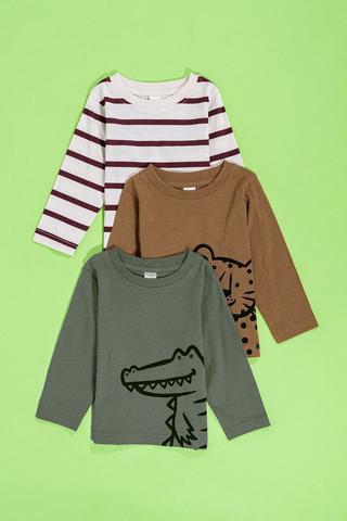 3 Pack Long Sleeve T-Shirts