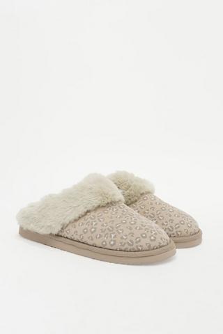 Leopard Print Slipper