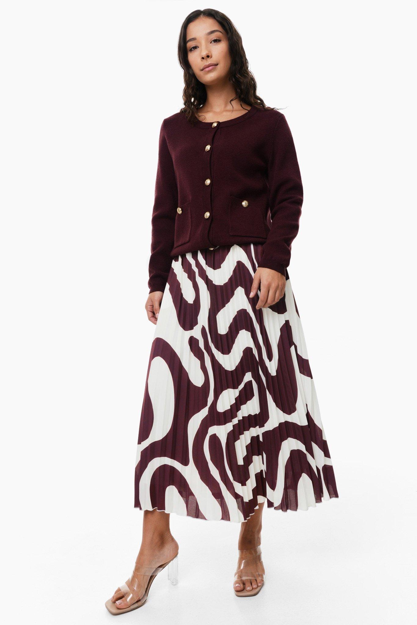 The Florence Pleated Knit Skirt