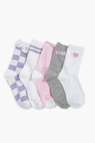5 Pack Socks