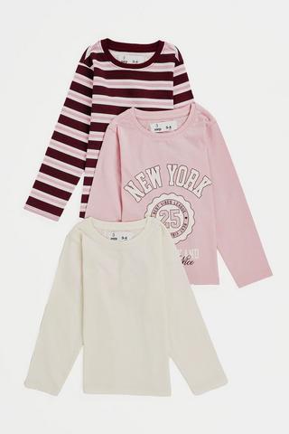 3 Pack Long Sleeve Tops