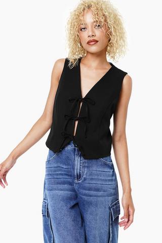 Tie Front Waistcoat