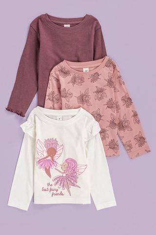 3 Pack Long Sleeve Tops