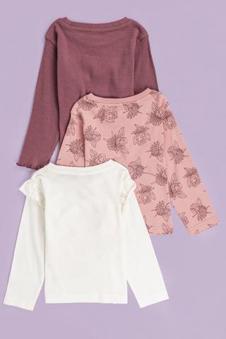 3 Pack Long Sleeve Tops