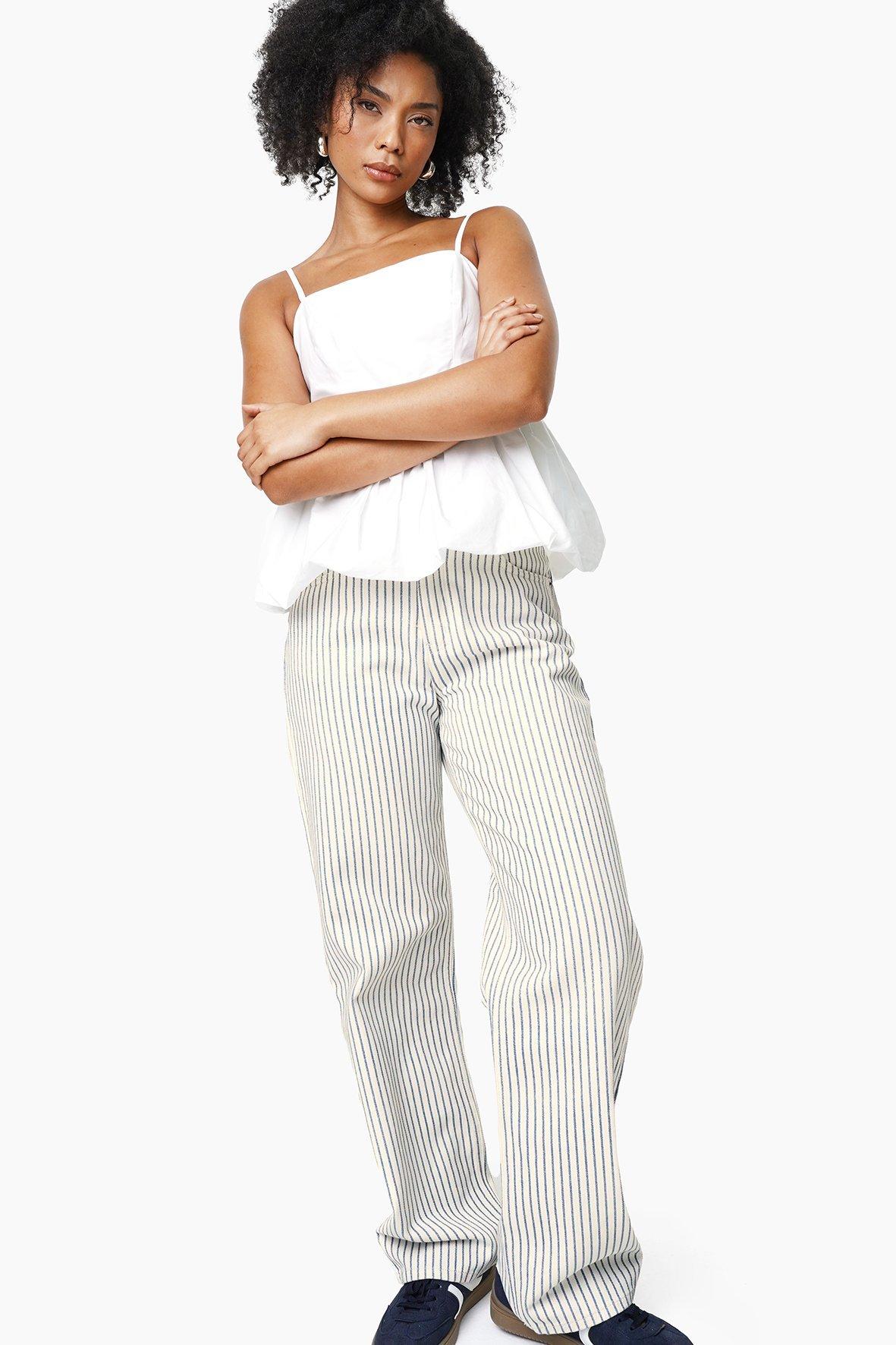 SIGNATURE PANTS - STRIPES DENIM