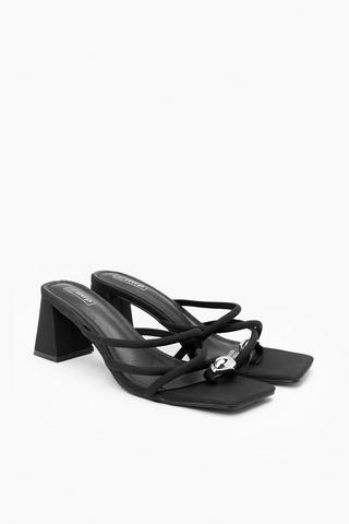 Multi Strap Block Heel