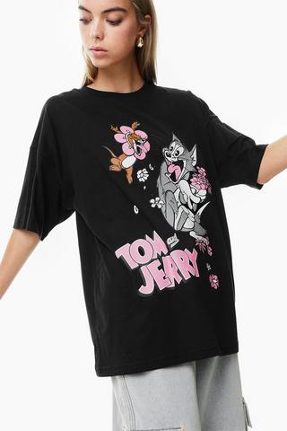 Tom And Jerry Oversized T-Shirt