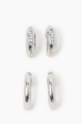 2 Pack Hoop Earrings