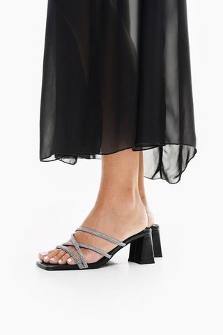 Strappy Block Heel