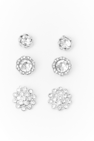 3 Pack Stud Earrings