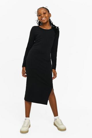 Long Sleeve Bodycon Midi Dress