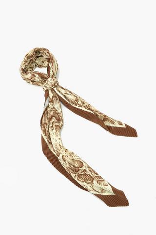 Snakeskin Satin Scarf