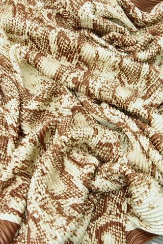 Snakeskin Satin Scarf