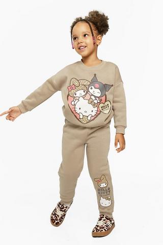 Hello Kitty Sweat Top And Joggers Set