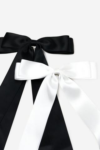 2 Pack Hair Clip - Satin Bows