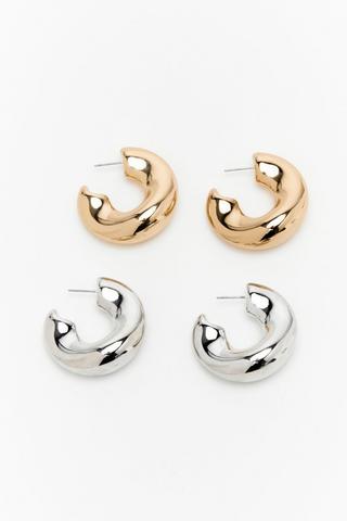 2 Pack Stud Earrings