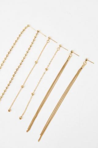 3 Pack Drop Earrings