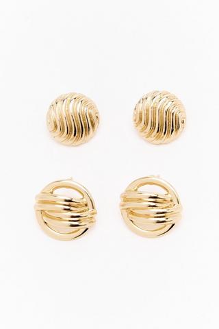 2 Pack Stud Earrings