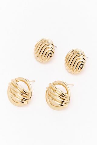 2 Pack Stud Earrings