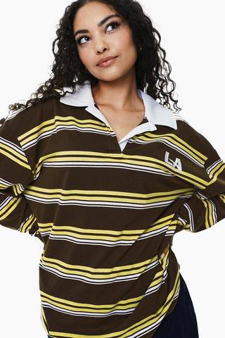 Stripe Long Sleeve Golfer