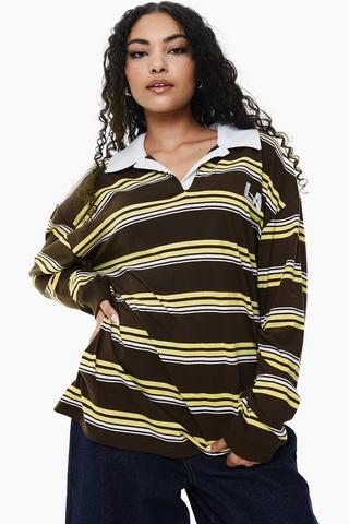 Stripe Long Sleeve Golfer
