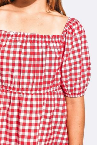 Check Fit And Flare Dress