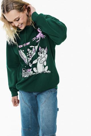 Tom And Jerry Oversized Hoodie