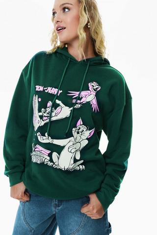 Tom And Jerry Oversized Hoodie