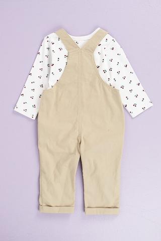 Cherry Dungaree Set