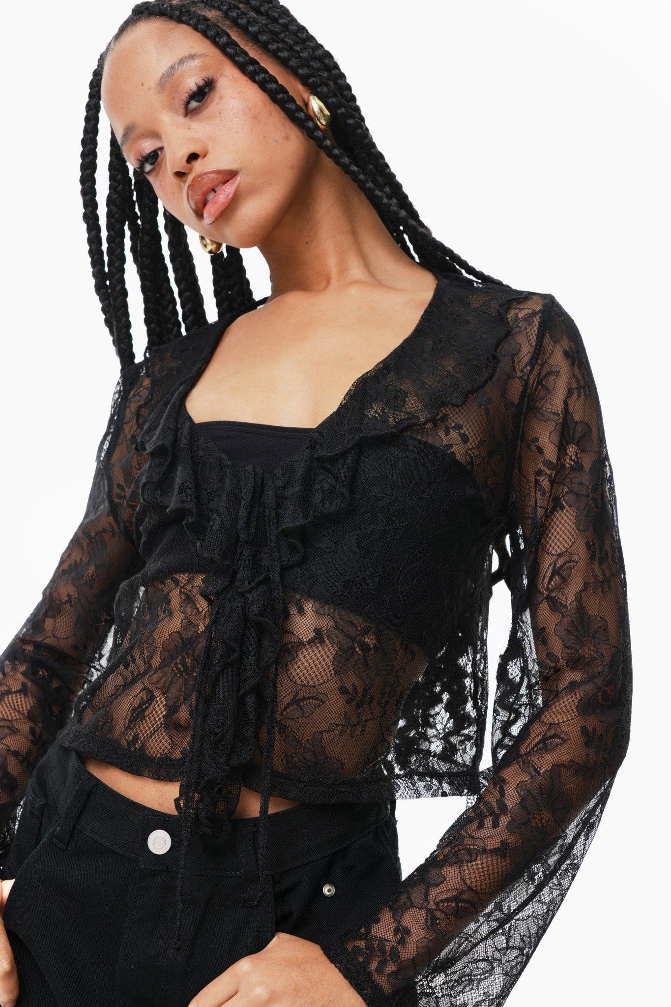 Lace Long Sleeve Top