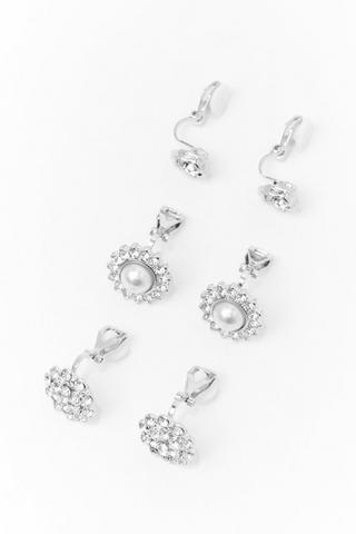 3 Pack Stud Earrings