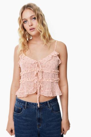 Tie Front Cami Top