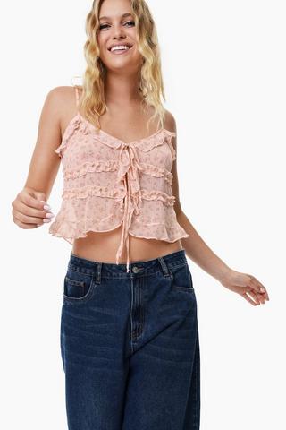 Tie Front Cami Top