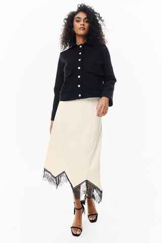 Lace Trim Skirt