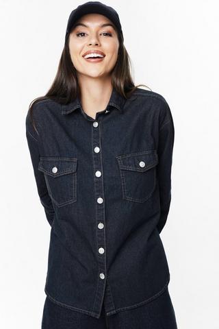 Oversized Denim Shirt