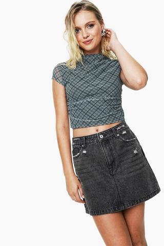 Denim Mini Skirt