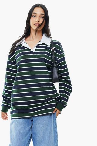 Stripe Long Sleeve Golfer