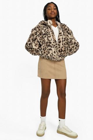 Suede Mini Skirt