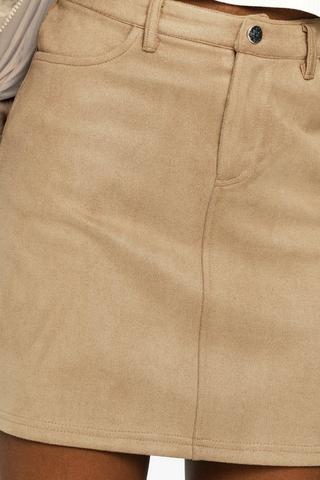 Suede Mini Skirt